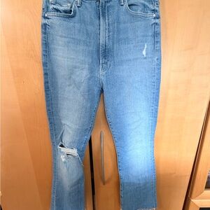 MOTHER The Tippy Top Insider Ankle Fray